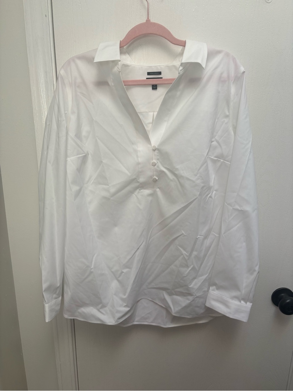 Talbots White women’s Popover Dress Shirt